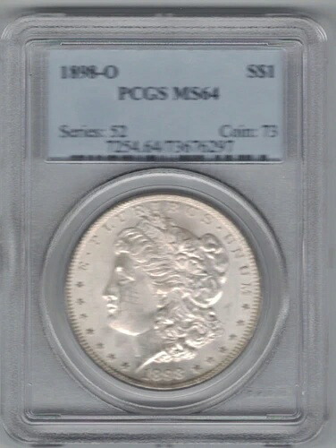 1898年 O・モーガン シルバードル ~ PCGS MS64 ~ 送料無料