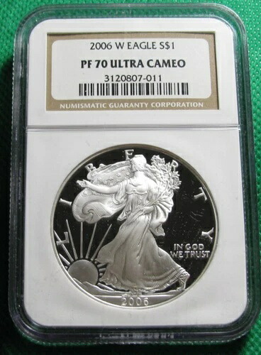 2006年 W $1 アメリカンイーグル - NGC PR70 ウルトラカメオ #S716