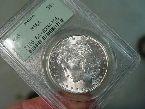 PCGS 1886 MS64 モルガン・ダラー ブレザー グリーンラベルホルダー