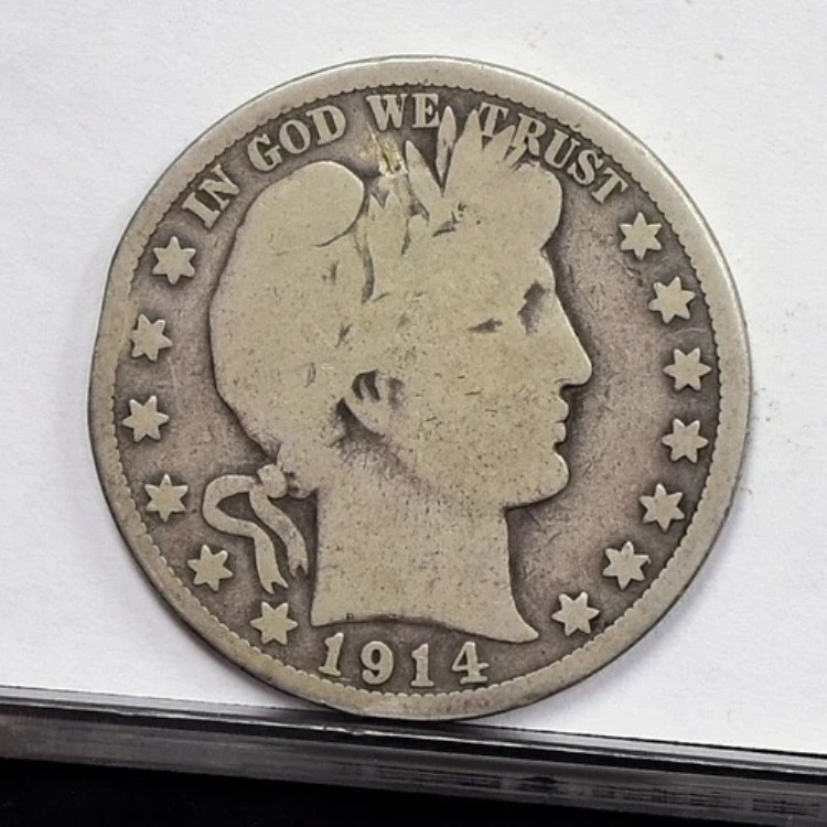 1914年 バーバー ハーフダラー - Ch 良品 (#56595-K)|WORLD RESOURCE【KING店】