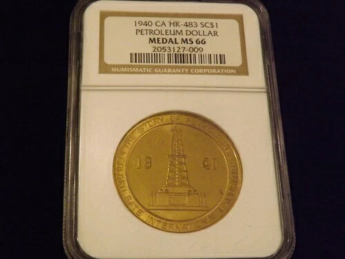 1940年石油ドルメダル NGC MS 66|WORLD RESOURCE【KING店】