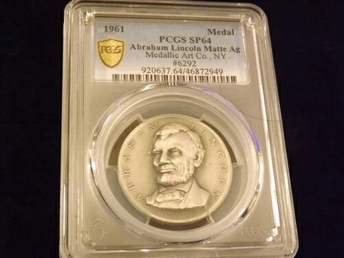 1961年エイブラハム・リンカーン・メダル PCGS SP 64|WORLD RESOURCE【KING店】