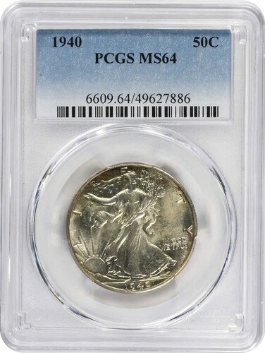 1940年ウォーキング・リバティ・シルバー・ハーフドル MS64 PCGS｜WORLD RESOURCE【KING店】
