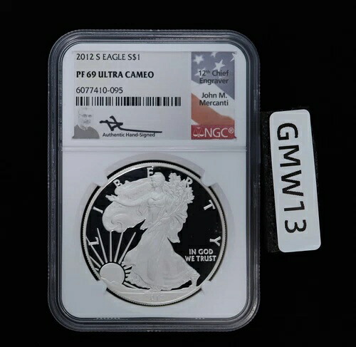 2012 S プルーフ シルバー イーグル NGC PF69 マーカンティ シグネチャー フラッグ ラベル!｜WORLD RESOURCE【KING店】