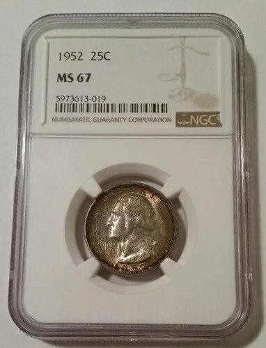 1952年ワシントンクォーター MS67 NGCトーニング｜WORLD RESOURCE【KING店】