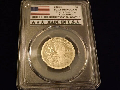 2025-S 1ドル ネイティブアメリカン ファーストストライク PCGS PR 70｜WORLD RESOURCE【KING店】