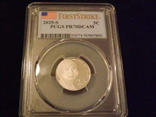 2025-S 5C ニッケル ファーストストライク PCGS PR 70｜WORLD RESOURCE【KING店】 84,095円