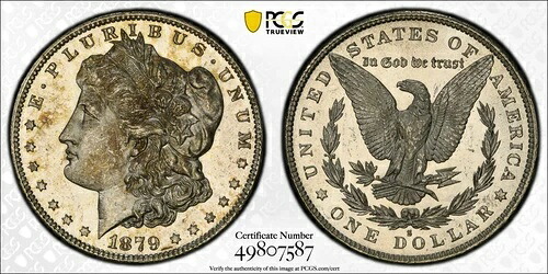 ????1879-S モルガン・ダラー $1 PCGS MS63 および CAC - PQ LOOKS PL!!! ビデオ L??K!????｜WORLD RESOURCE【KING店】