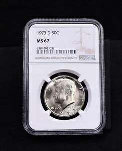 1973-D ケネディ ハーフ ダラー - NGC MS67 (#57273-L)｜WORLD RESOURCE【KING店】 95,590円