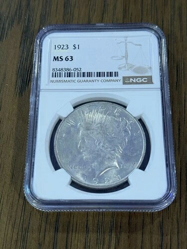 MS63 1923年 ピースシルバーダラー NGC 美しい色調 *052｜WORLD RESOURCE【KING店】