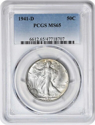 1941-D ウォーキング・リバティ・ハーフダラー MS65 PCGS｜WORLD RESOURCE【KING店】