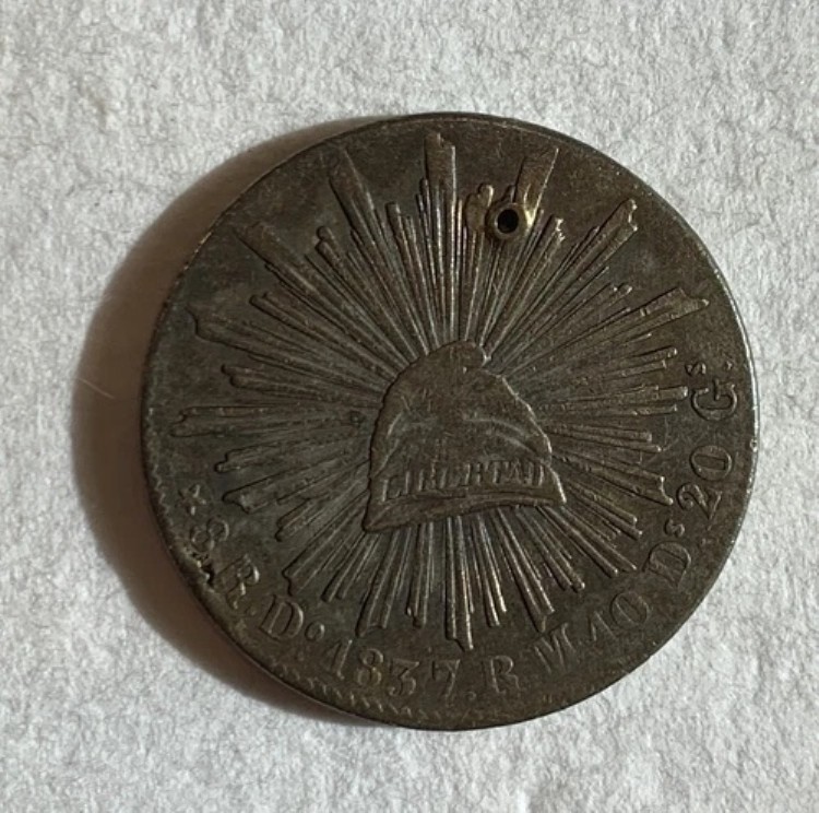 メキシコ　8レアル銀貨　1891 自由の帽子 美品　古銭 メキシコ 8レアル銀貨 1891 自由の帽子 美品 古銭 貿易銀 8レアル メキシコ