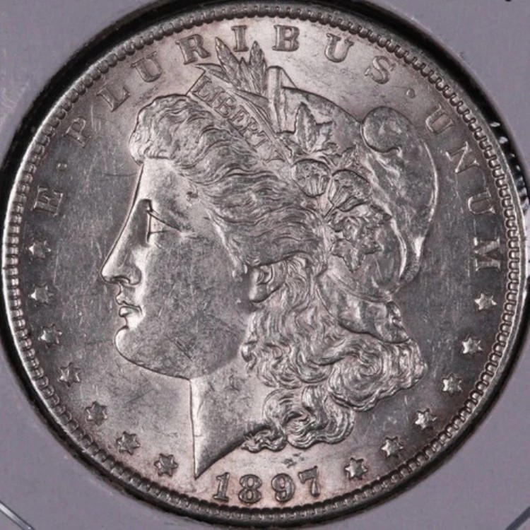 1897年モルガン銀貨、ジェムミントステート未流通コイン、ストア番号DR0375｜WORLD RESOURCE【KING店】