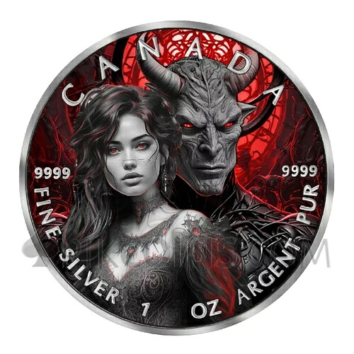 ルシファー - 天使と悪魔 $5 1オンス カナダ 2024-