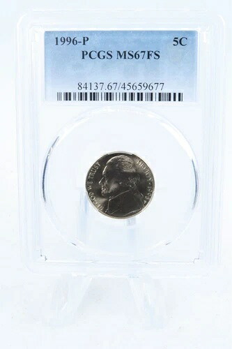 1996-P PCGS MS67FS ジェファーソン ニッケル フルステップス ビジネス ストライク 5C