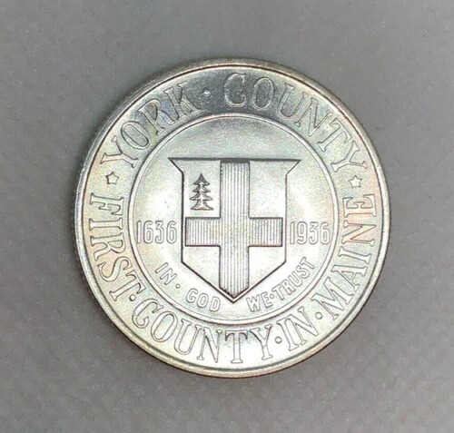 1936年ヨーク記念銀貨ハーフドル（未使用）