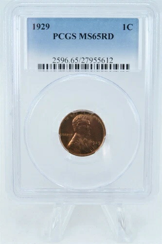 1929-P PCGS MS65RD リンカーン・ウィート・セント・ビジネス・ストライク 1セント