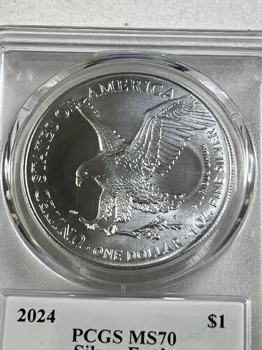 2024年 シルバーイーグル PCGS ウルトララベル MS 70