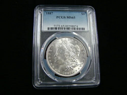 1887年モルガン銀貨 PCGSグレード MS65 #49298874 105,875円