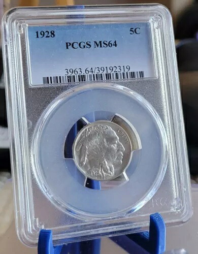 バッファローニッケル 1928 PCGS MS64