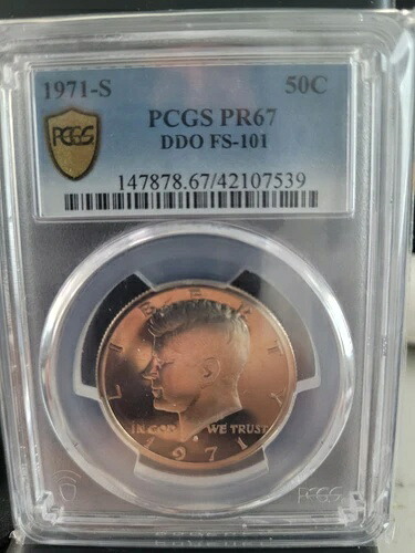 1971-S 50C PR DDO FS-101 PCGS PR67