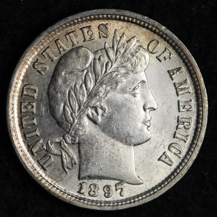 1897年 バーバー シルバーダイム BU *未流通* MS E226 JICVR 105,875円