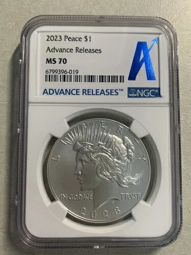2023年-ピースシルバーダラー-NGC-MS70-先行発売-Aラベル