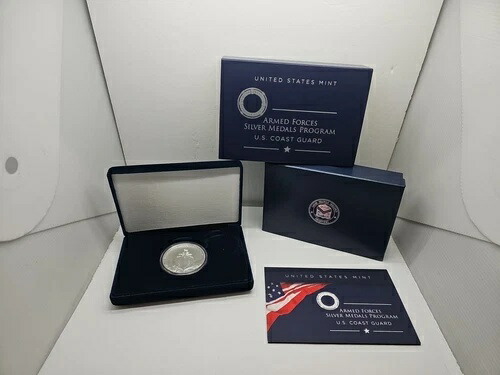 2020年 米国沿岸警備隊 2.5オンス 99.9% シルバーメダル ボックス/COA OGP S20MB SR4-2