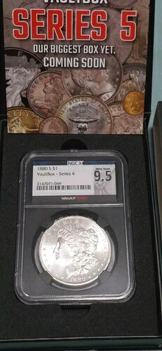 1880 S MS65 モルガン銀貨 金庫 シリーズ4