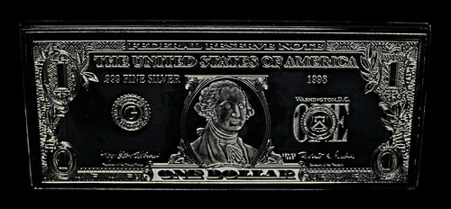 4トロイオンス .999 シルバー 1998年 US $1 ドルバー