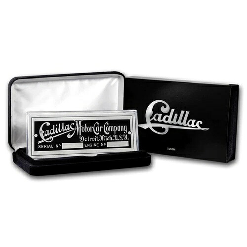 キャデラック モーター カー カンパニー エンブレム プレート 4オンス シルバー 箱・品質保証書付き｜WORLD RESOURCE【KING店】