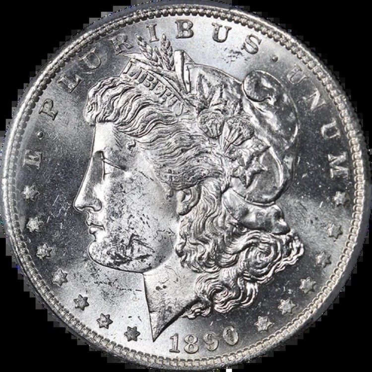 1890-S モルガン銀貨 PCGS MS63 ブラストホワイト 素晴らしい外観｜WORLD RESOURCE【KING店】 102,245円