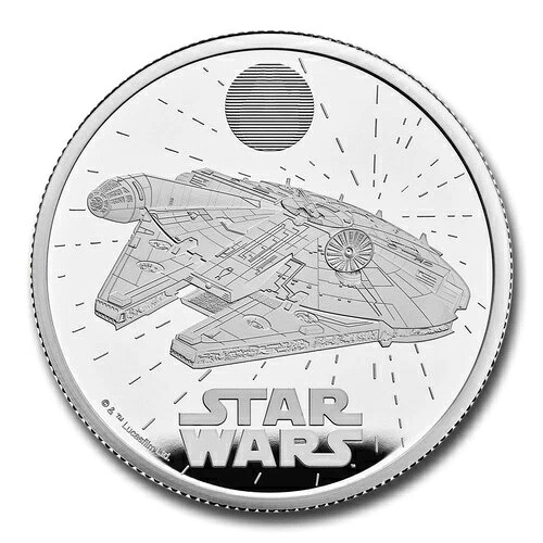2024 GB スターウォーズ：ミレニアム・ファルコン 2オンス シルバープルーフコイン｜WORLD RESOURCE【KING店】