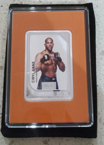 2024年 ニウエ 1オンス シルバー UFC トレーディングコイン シリル・ケーン 017/150