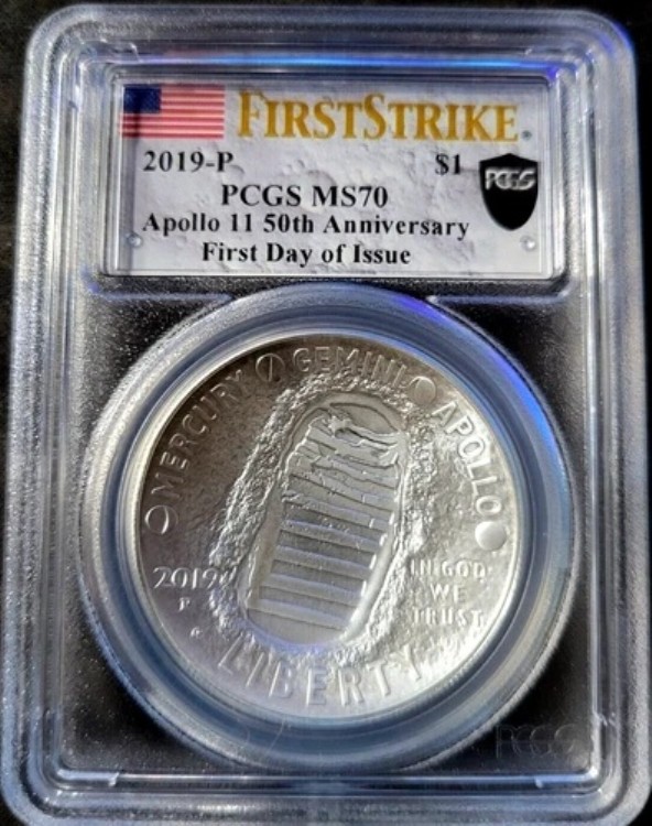 楽天市場】即納 2019 アメリカ・カナダ アポロ11号月面着陸50周年記念