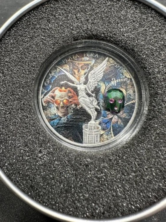 メキシコ リベルタッド クリスタル スカル 2018 1オンス シルバー コイン #13/500 207,900円