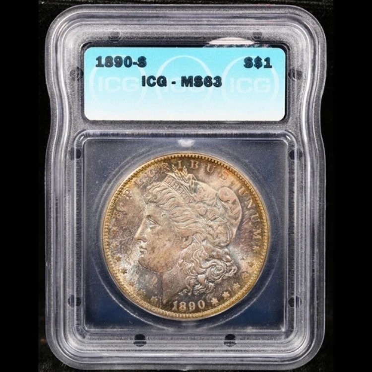 1890-S 1ドル銀モルガンドル MS 63 ICG # 7394001001 + ボーナス｜WORLD RESOURCE【KING店】