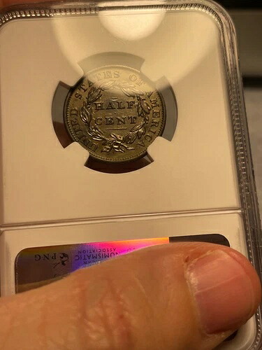 (#101695) クラシック・ハーフセント:1834年 C-1。NGC AU詳細。光沢仕上げ!(動画をご覧ください!)|WORLD RESOURCE【KING店】