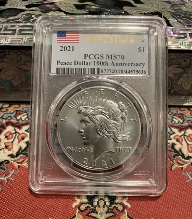 2021年 シルバーピースダラー PCGS MS70 ファーストストライク|WORLD RESOURCE【KING店】