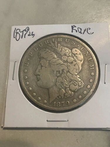 1879 cc モルガン・ダラー 希少 美しいディテール 小さな縁の傷跡 裏面|WORLD RESOURCE【KING店】