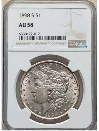 1898-S モルガン ドル NGC AU 58｜WORLD RESOURCE【KING店】
