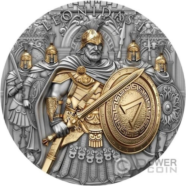 レオニダス1世 伝説の戦士 2オンス 銀貨 5ドル ニウエ 2025年｜WORLD RESOURCE【KING店】 176,550円