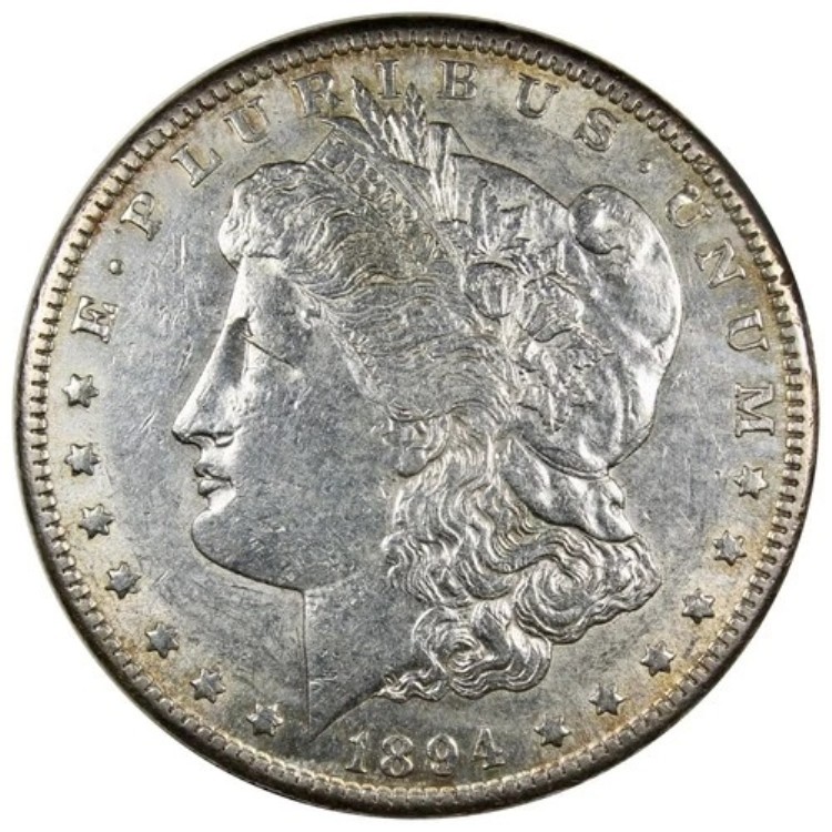 1894-S モルガン・ダラー AU+ ほぼUNC 詳細クリーニング済みコイン A2471｜WORLD RESOURCE【KING店】