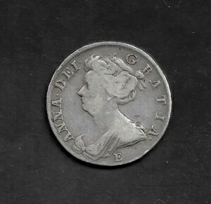 イギリス アン・ハーフ・クラウン、E、1708年、セプティモ｜WORLD RESOURCE【KING店】