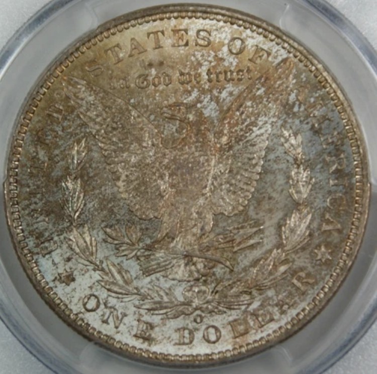 1901-O モルガン銀貨、PCGS MS-64 トーン