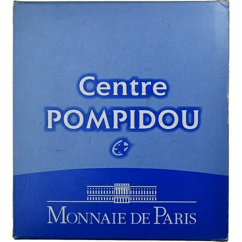 [#137423] フランクリック、50 ユーロ、ポンピドゥー センター、プルーフ、2010 年、MDP、シルバー、FDC、KM
