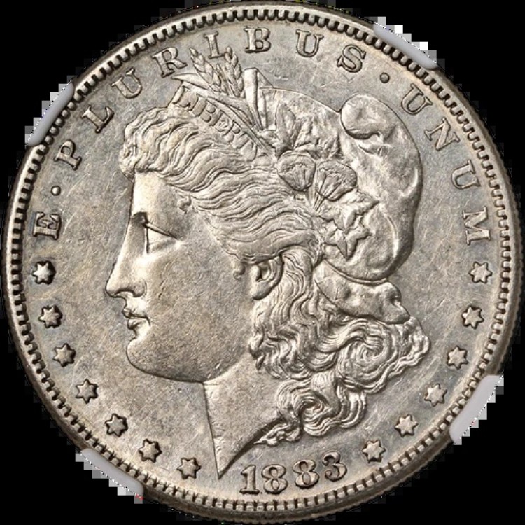 1883-S モルガン銀貨 NGC AU55 美しい外観 強い刻印|WORLD RESOURCE【KING店】