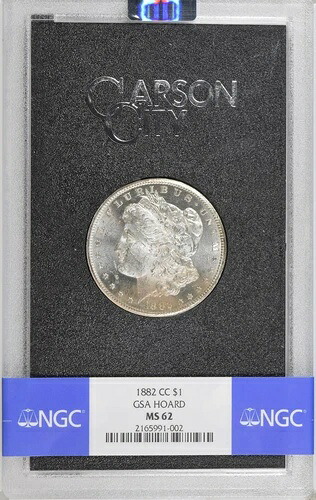 1882年-CC モルガン銀貨 GSA ホード NGC MS62 箱と保証書付き｜WORLD RESOURCE【KING店】