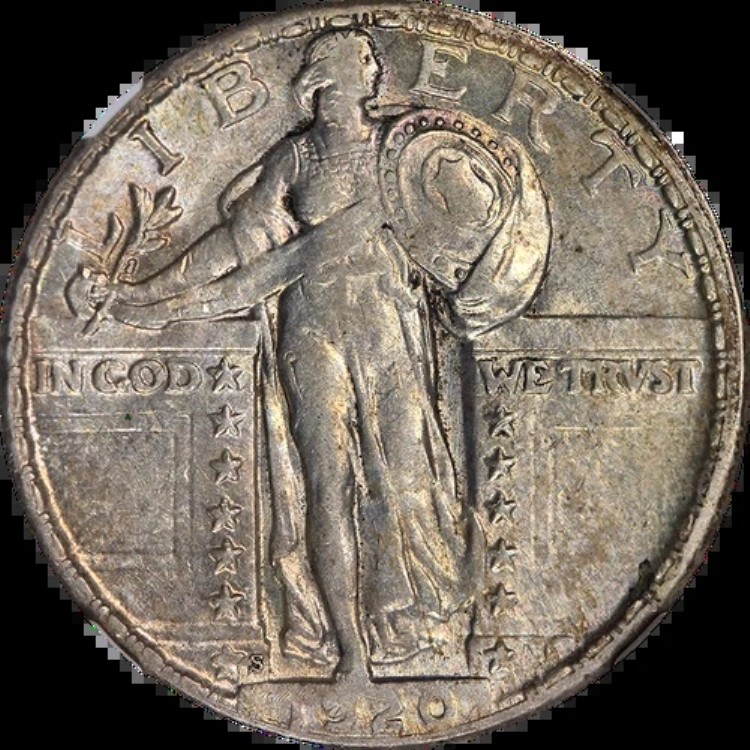 1920-S スタンディングリバティクォーター NGC AU58 素晴らしい外観 素晴らしい打刻｜WORLD RESOURCE【KING店】 177,650円