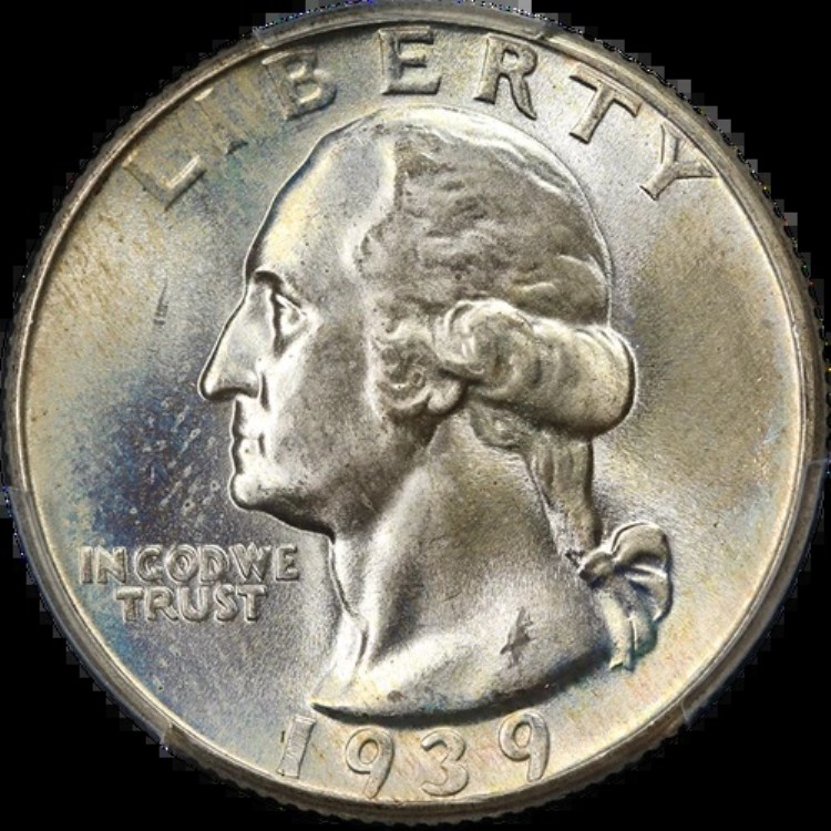 1939-P ワシントン クォーター PCGS MS67+ 非常に良好な外観 強い刻印|WORLD RESOURCE【KING店】
